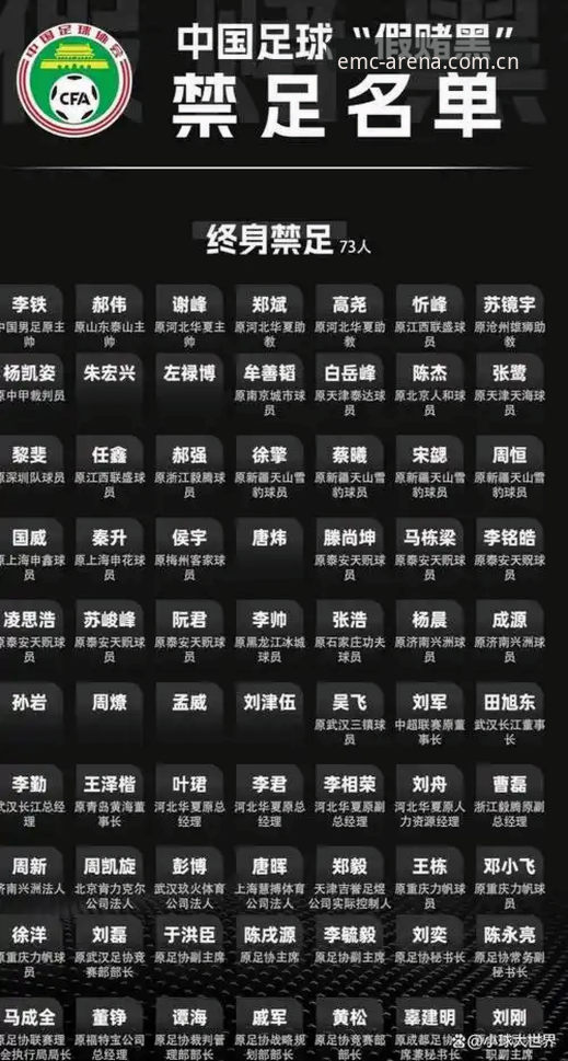 emc体育安全吗 足协第三批禁足名单曝光:3大雷区引爆足球圈,EMC体育平台全程复盘17人终身禁赛内幕